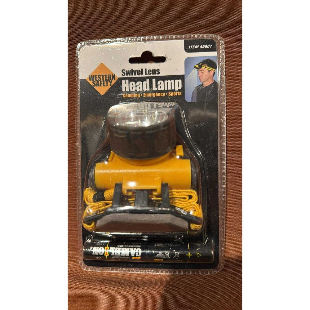 Western Safety Emergency Light Swivel Lens Headlamp New #45807